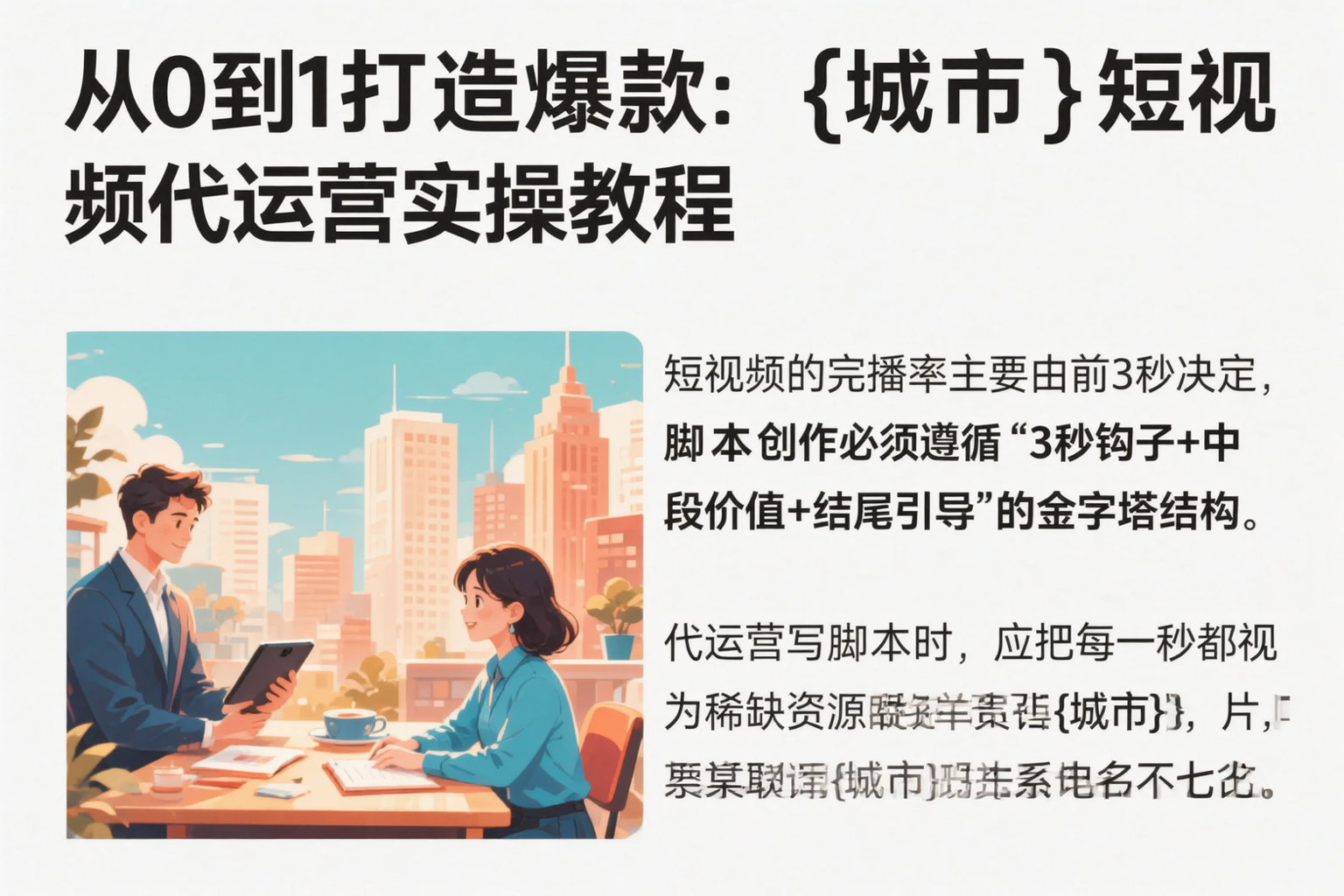 从0到1打造爆款：宁夏短视频代运营实操教程