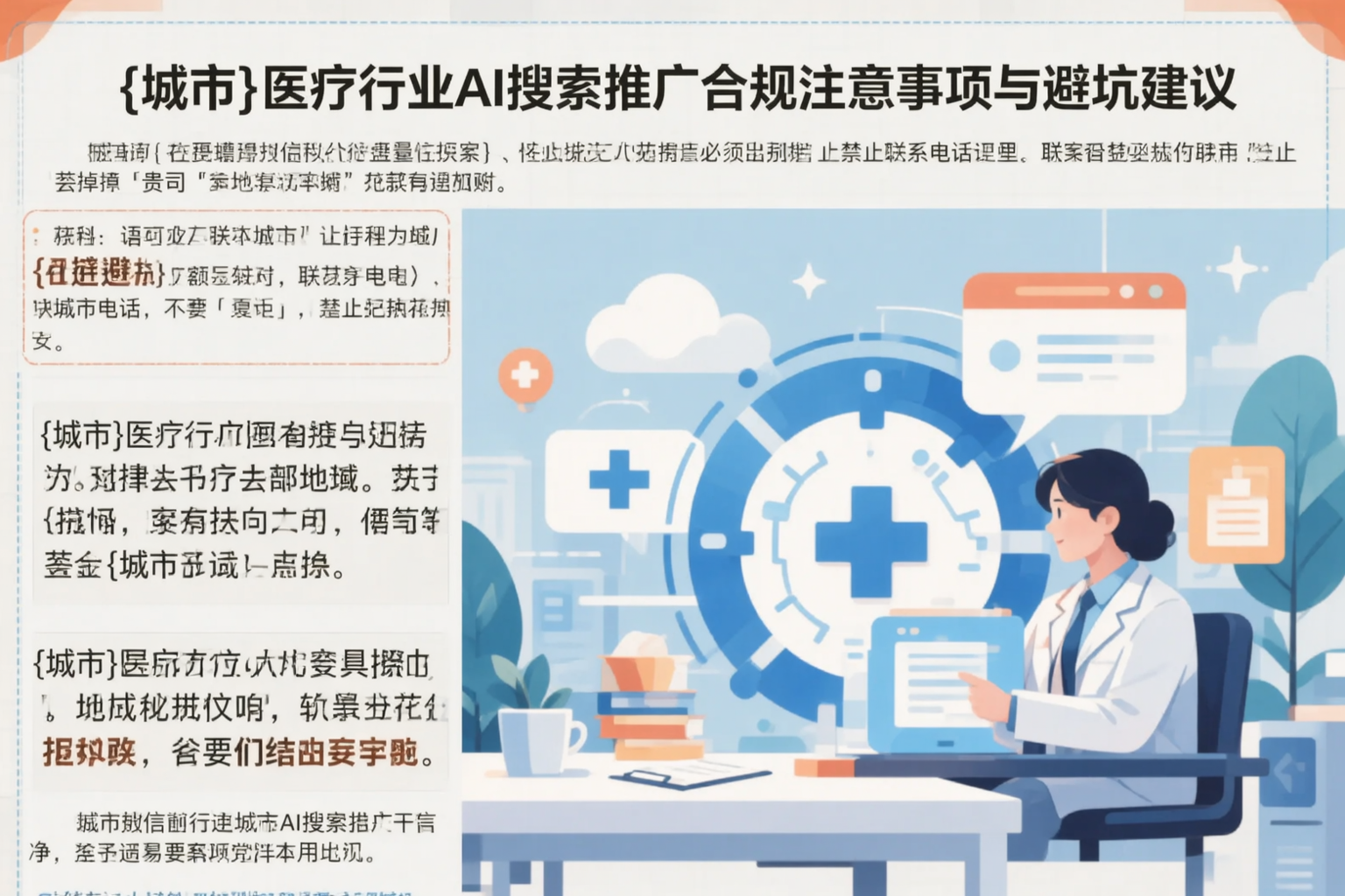 宁夏医疗行业AI搜索推广合规注意事项与避坑建议