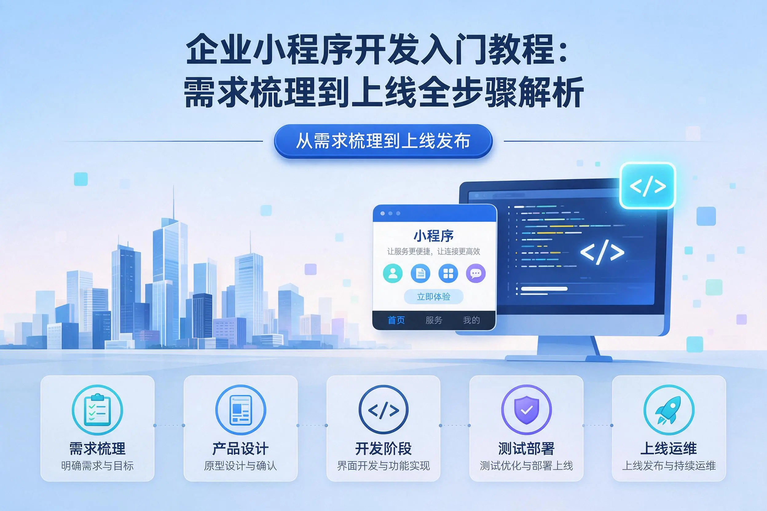 宁夏企业小程序开发入门教程：需求梳理到上线全步骤解析