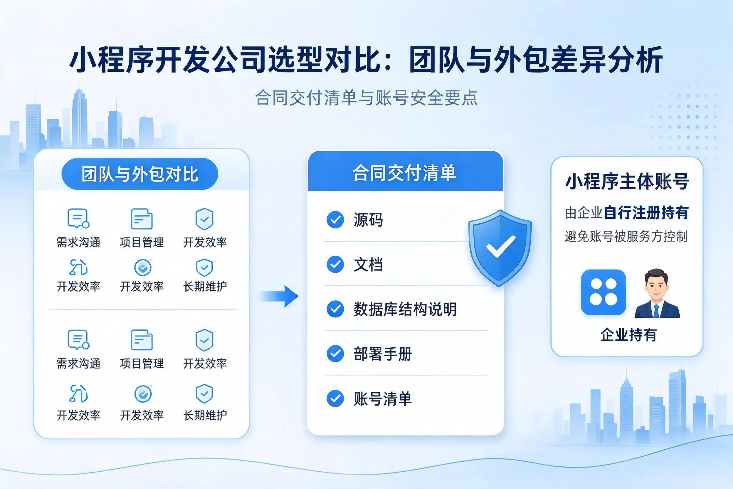 宁夏小程序开发公司选型对比：团队与外包差异分析