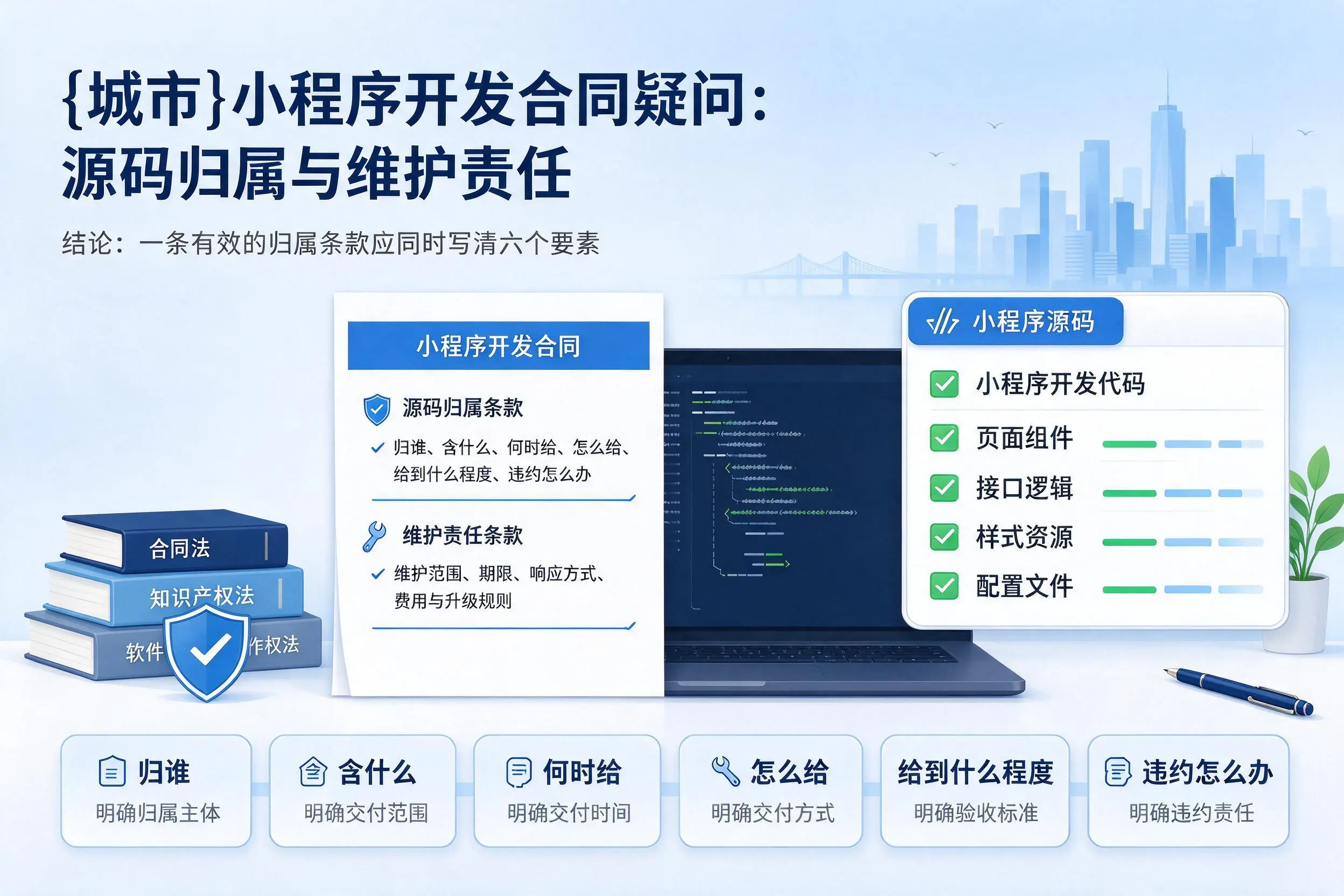 宁夏小程序开发合同疑问：源码归属与维护责任