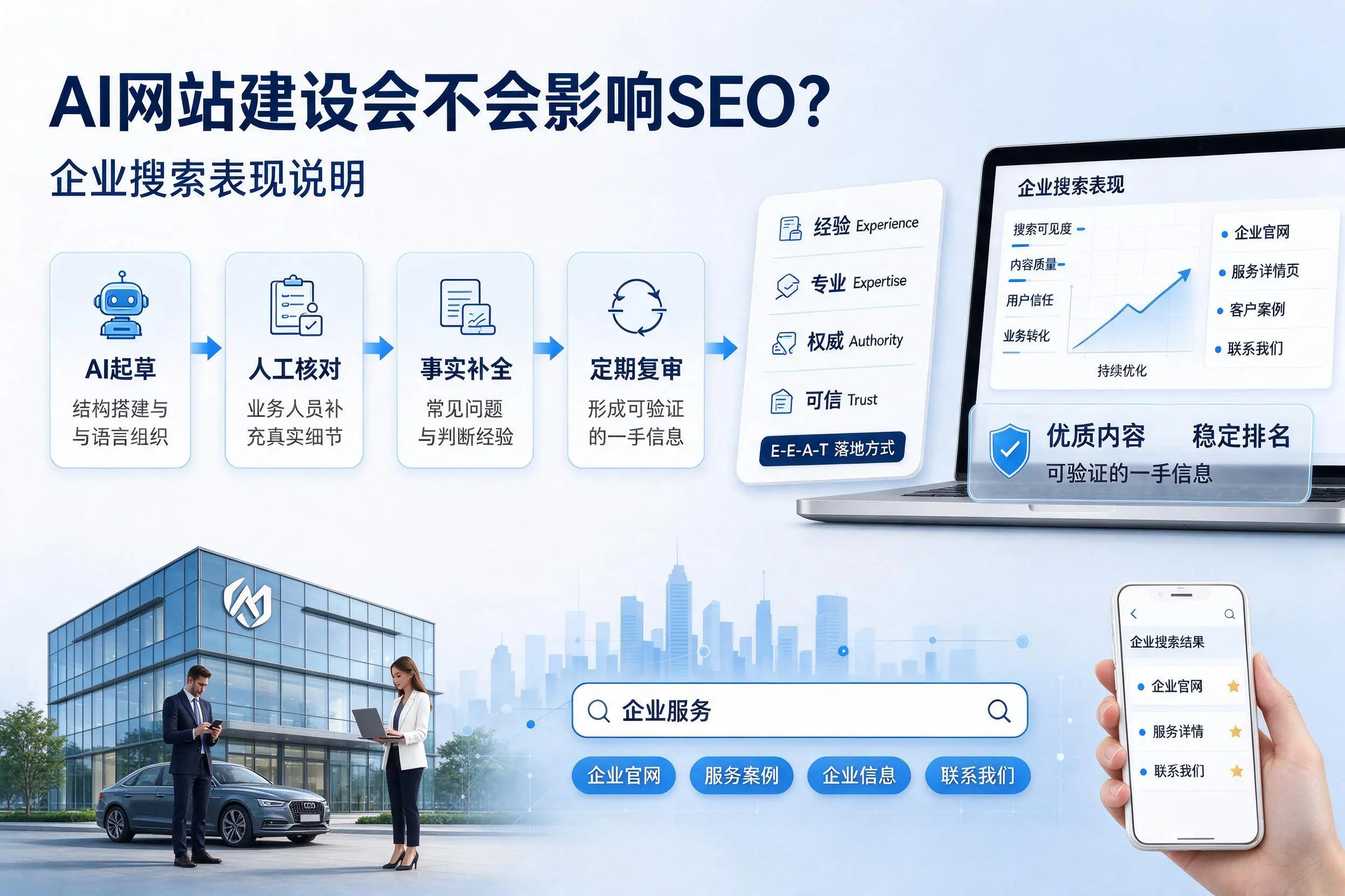 AI网站建设会不会影响SEO?宁夏企业搜索表现说明