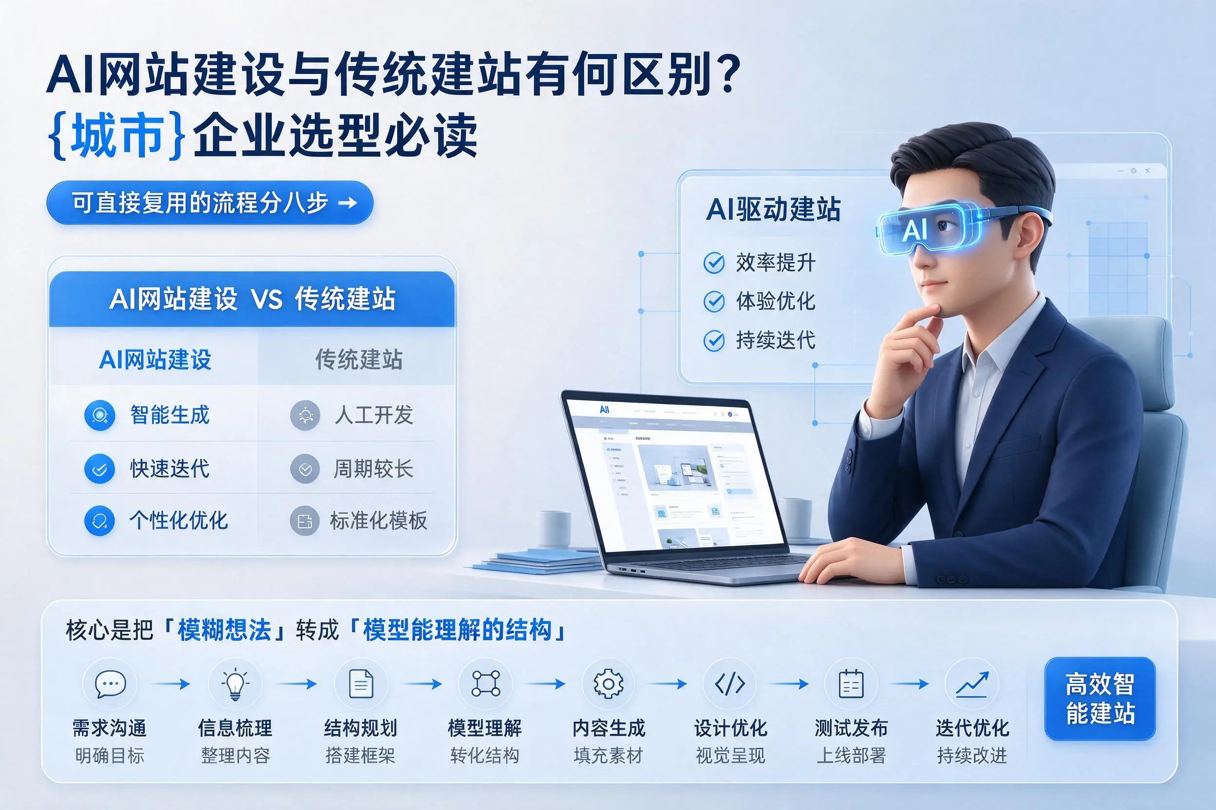 AI网站建设与传统建站有何区别？宁夏企业选型必读