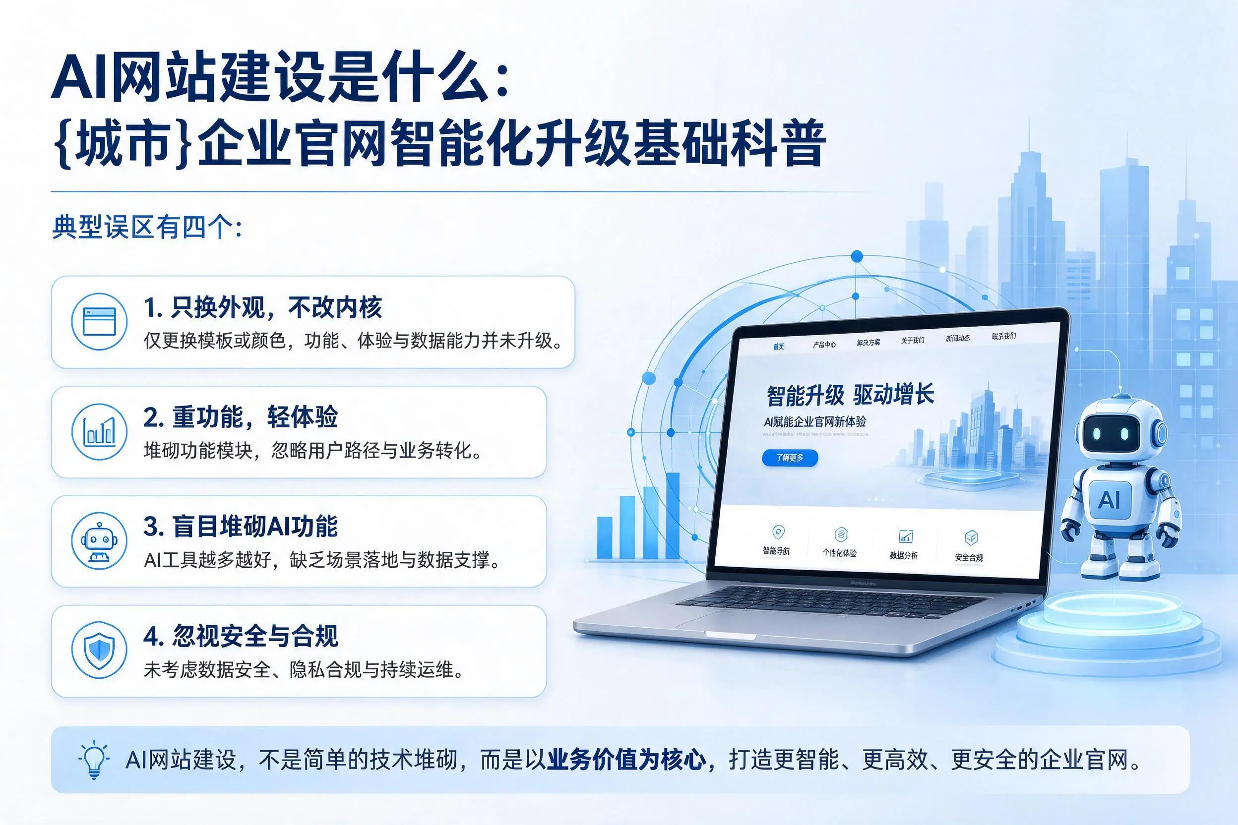 AI网站建设是什么：宁夏企业官网智能化升级基础科普