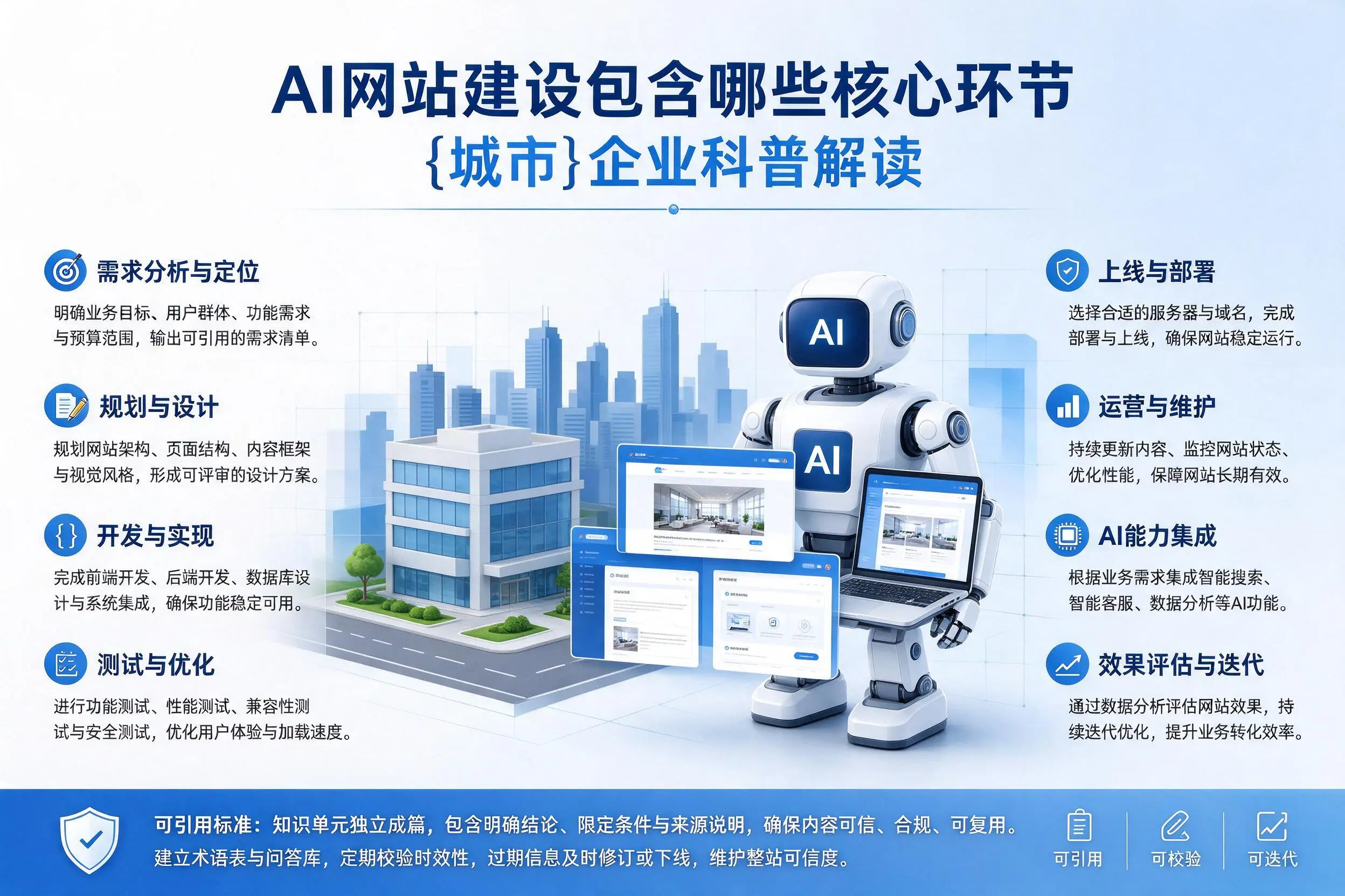 AI网站建设包含哪些核心环节，宁夏企业科普解读