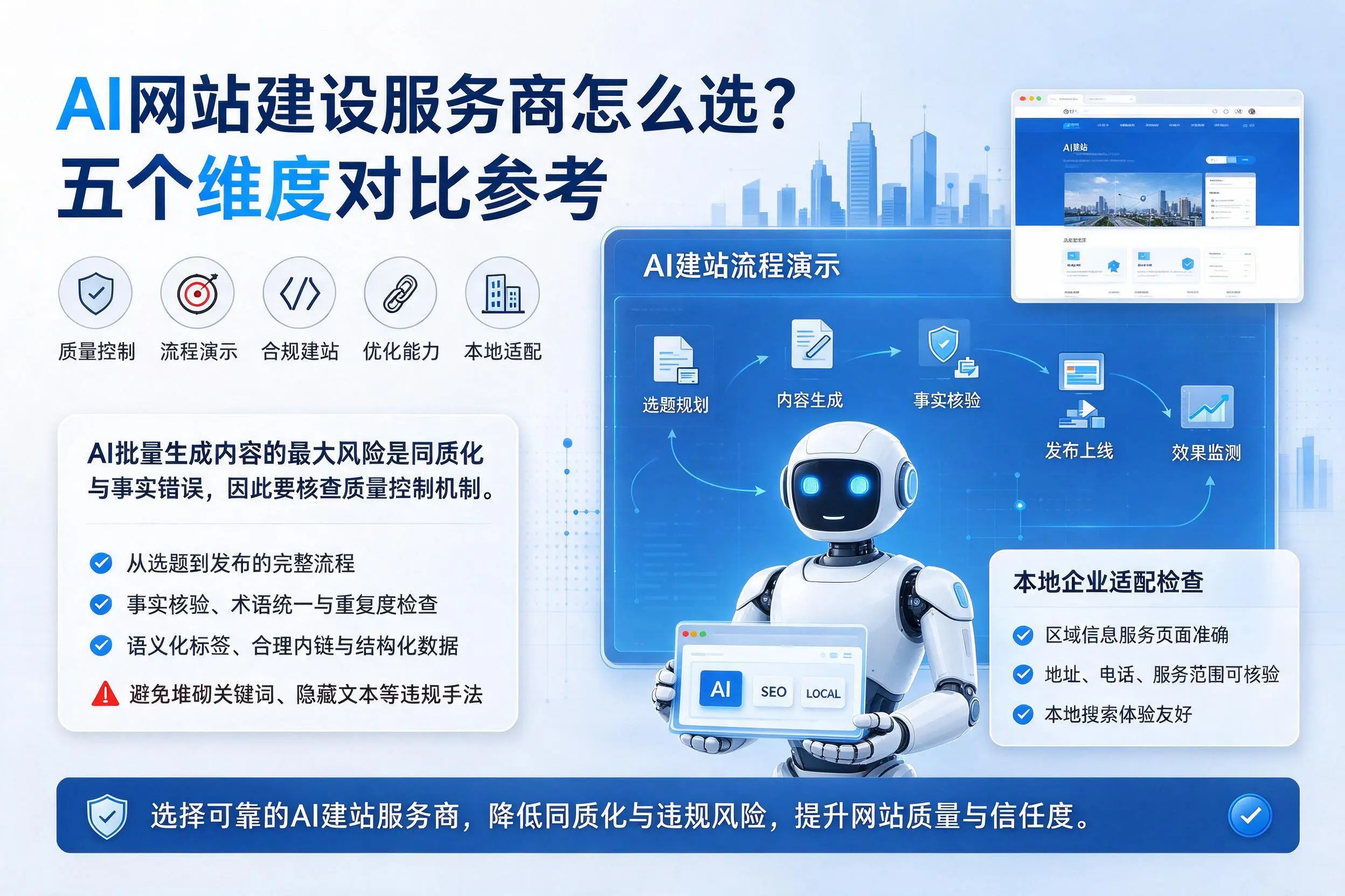 宁夏AI网站建设服务商怎么选?五个维度对比参考