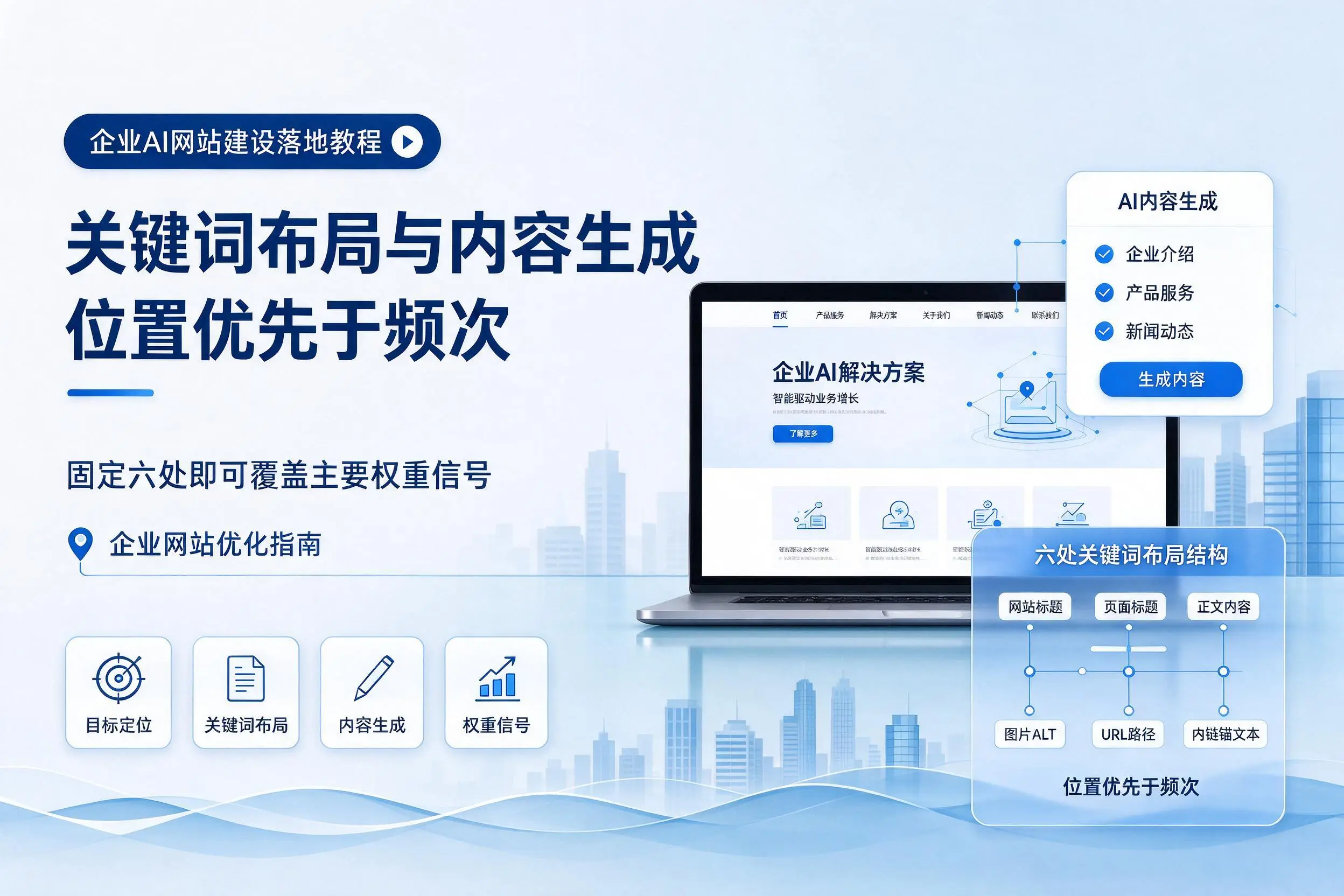 宁夏企业AI网站建设落地教程:关键词布局与内容生成