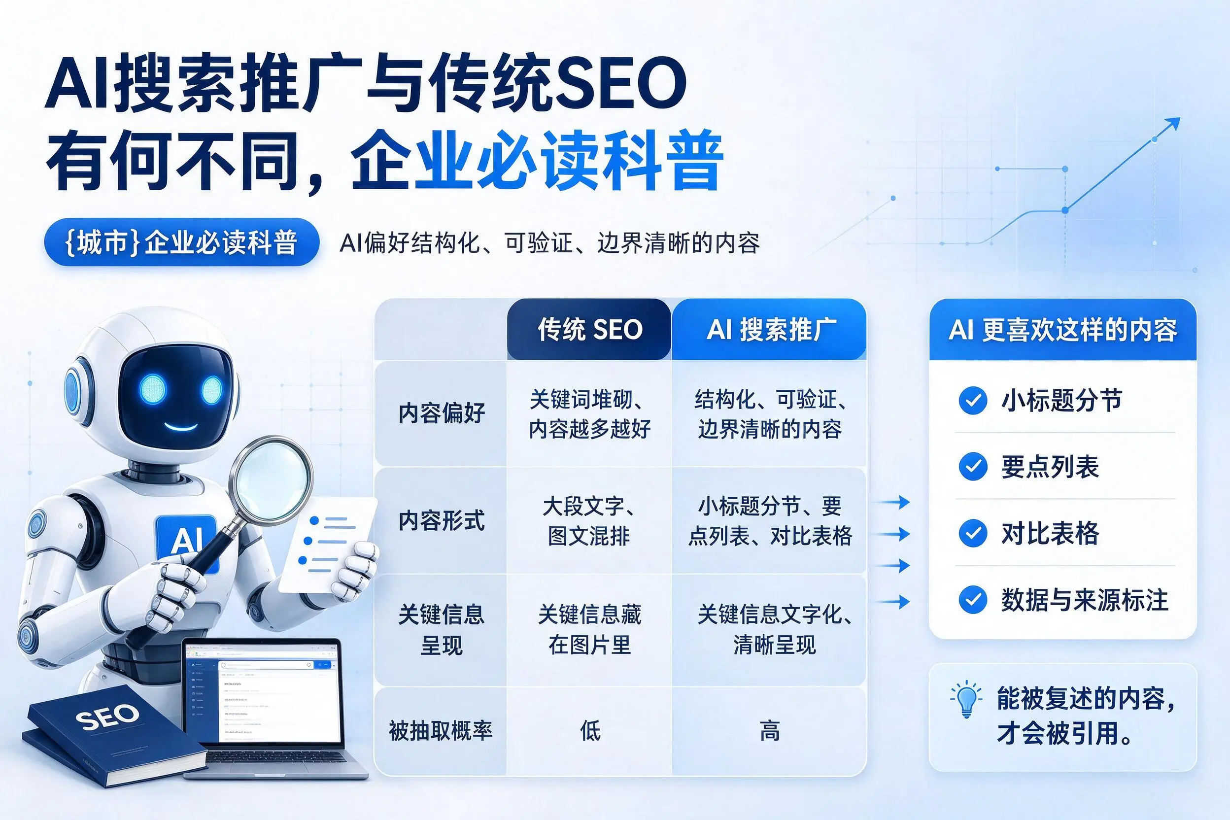AI搜索推广与传统SEO有何不同，宁夏企业必读科普